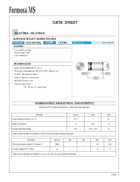 Datasheet DL4728A manufacturer Formosa